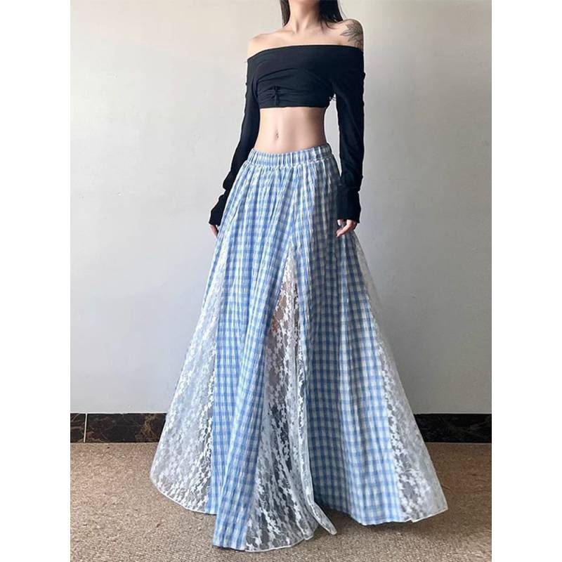 Suknja A-linije midi, od akrilnih vlakana, udio glavne tkanine 95% i više, gradski stil