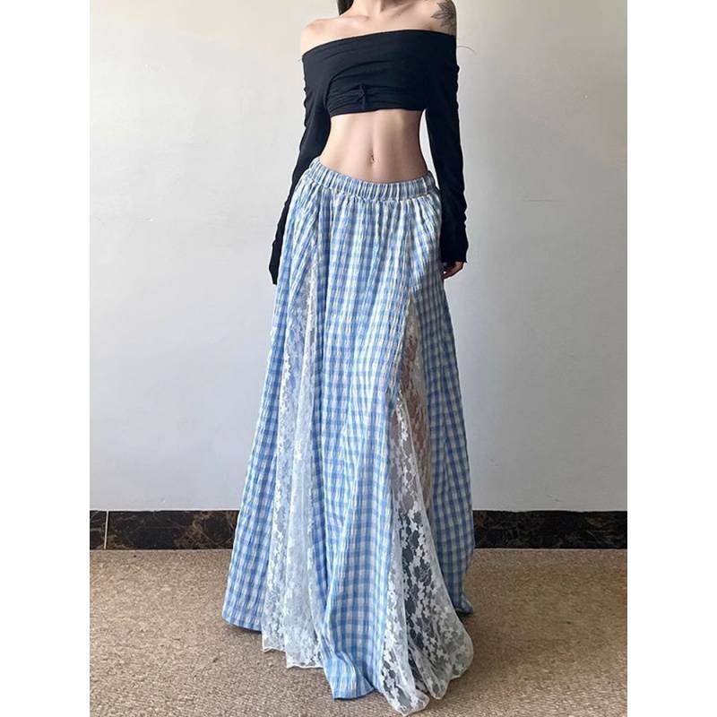 Suknja A-linije midi, od akrilnih vlakana, udio glavne tkanine 95% i više, gradski stil