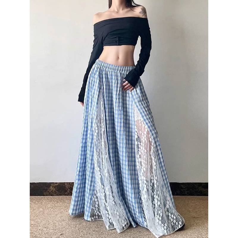 Suknja A-linije midi, od akrilnih vlakana, udio glavne tkanine 95% i više, gradski stil
