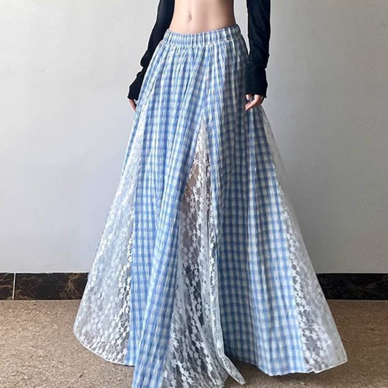 Suknja A-linije midi, od akrilnih vlakana, udio glavne tkanine 95% i više, gradski stil