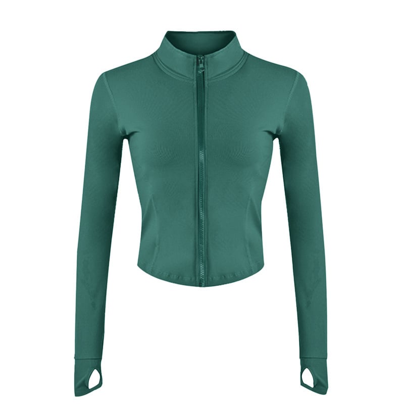 Hypersports γυναικείο τοπ προπόνησης με φερμουάρ για τρέξιμο και γιόγκα, ύφασμα νάιλον/νάιλον, επένδυση σπαντέξ 12%, για όλες τις εποχές