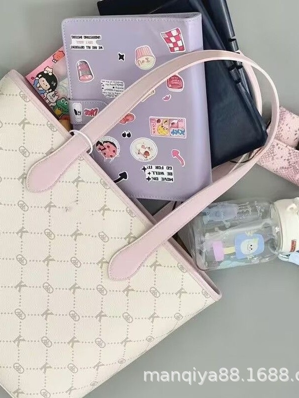Kappa Tote torba za žene, gradski minimalistički stil, velika kapaciteta, sintetička koža, zatvarač, pogodna za laptop