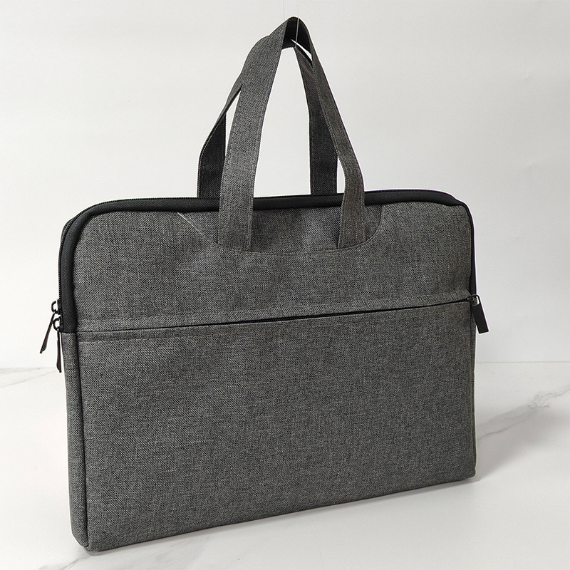 Чанта за лаптоп 600D Oxford платно, водоустойчива и износоустойчива, с мека дръжка и кръстосана презрамка, голям капацитет, вътрешна подплата за таблет, ципово затваряне