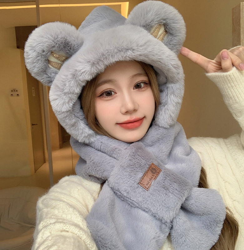 Ακρυλικό σετ κασκόλ και γαντιών για ενήλικες, unisex, για τον χειμώνα