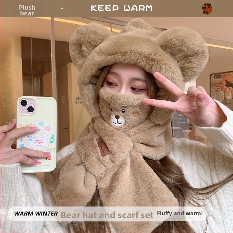 Ακρυλικό σετ κασκόλ και γαντιών για ενήλικες, unisex, για τον χειμώνα