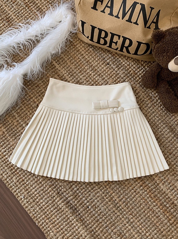 Suknja s visokim strukom, plisirana A-linija, poliester 95%+, tkanina