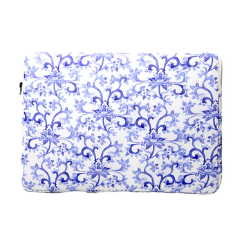Zhuoyi husă rezistentă la șocuri pentru laptop și tabletă, model cu flori, căptușeală din poliester, stil urban simplu
