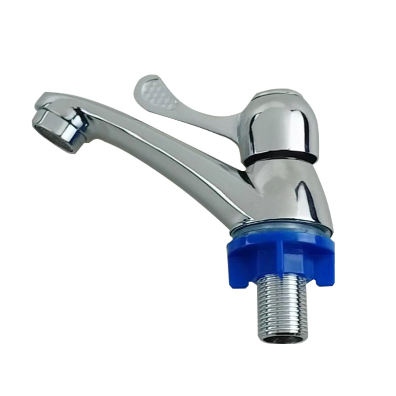 Robinet de chiuvetă, aliaj de zinc, structură monobloc, finisaj electroplacat, miez de supapă din cupru