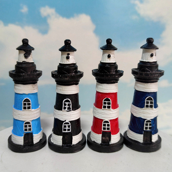 Svjetionik od smole – mediteranskog stila arhitektonska dekoracija Kaleidoscope crafts