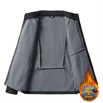 Edzéskabát hosszú ujjú, álló gallérral és vastag anyagú poliészter keverék