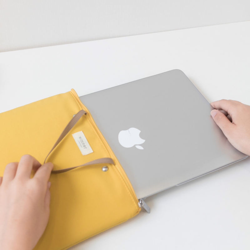 Geantă de mână în stil coreean pentru Tablet PC și iPad, din bumbac, fermoar