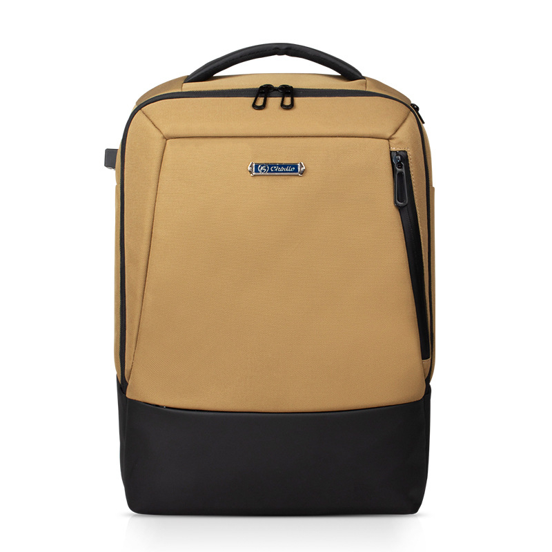Chunlong Cld8009 Rucsac pentru laptop – respirabil, poliester 600D, închidere cu fermoar, compartimente interne pentru laptop și telefon, stil business
