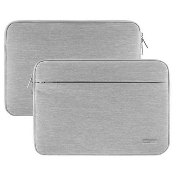 Husă pentru notebook și tabletă cu fermoar, poliester, interior căptușit cu buzunar intern cu fermoar, respirabil