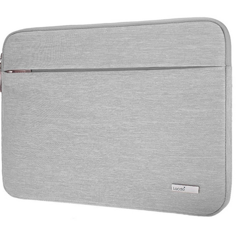 Husă pentru notebook și tabletă cu fermoar, poliester, interior căptușit cu buzunar intern cu fermoar, respirabil