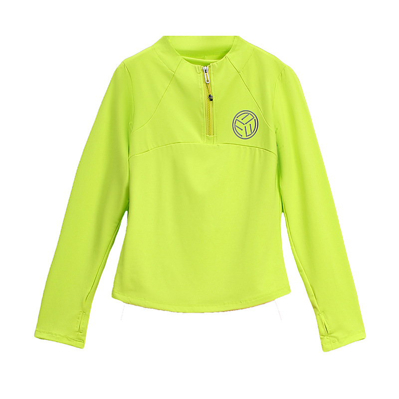 Γυναικείο αθλητικό τοπ με σταθερό γιακά, Milk Silk ύφασμα, 92% πολυεστέρας, 8% σπάντεξ, για τρέξιμο, γυμναστική και χορό (2024)