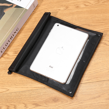 Geantă pentru caiet cu protecție RFID și protecție la semnale – închidere Velcro, buzunar pentru documente și laptop, căptușeală cu protecție nano, impermeabilă și rezistentă