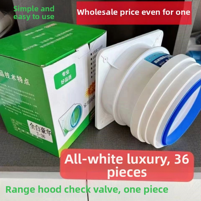 Βαλβίδα ελέγχου για σωλήνα εξαγωγής κουζίνας — πρόληψη ανάστροφης ροής