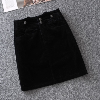 Corduroy szoknya nőknek – magas derekú, A-vonal, rövid, őszi-téli mindennapi stílus