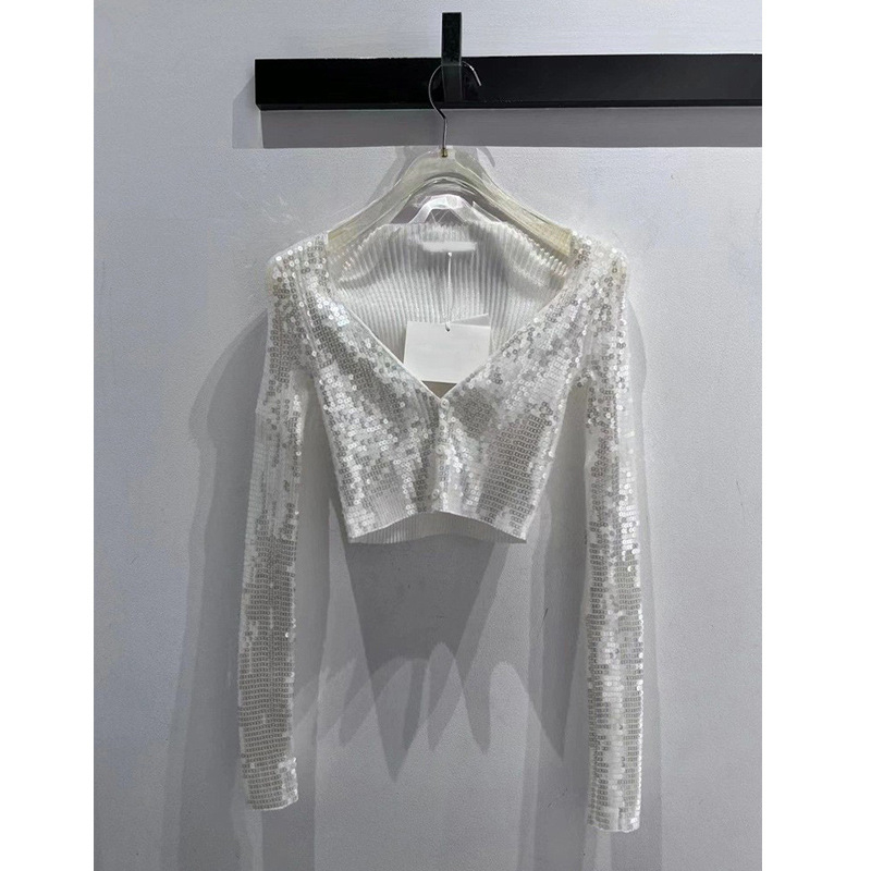 Cardigan dama stil franțuzesc, croi slim, mâneci lungi, decolteu în V, lungime scurtă, poliester 95%+