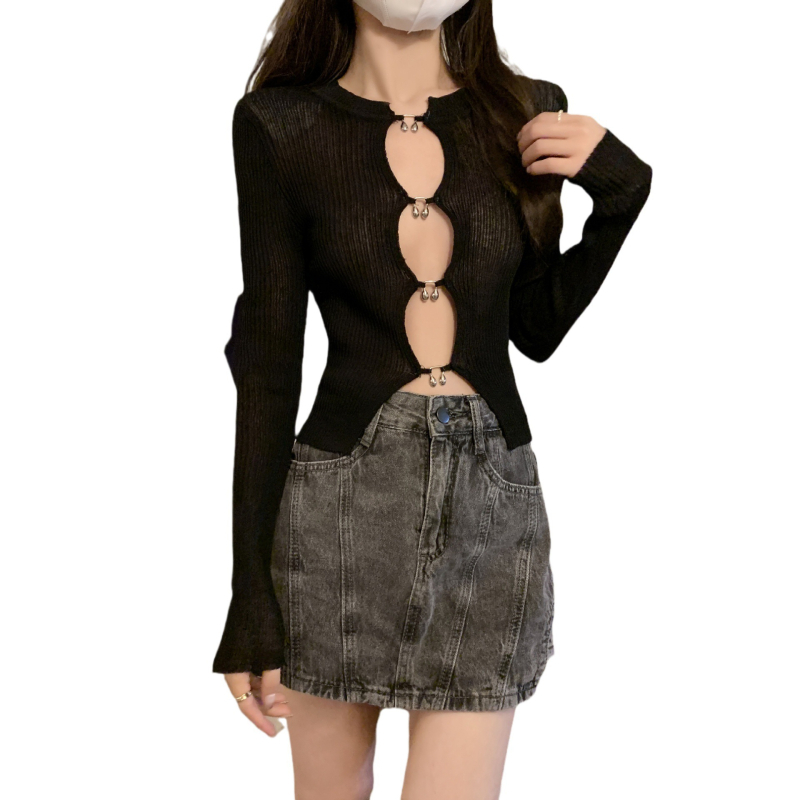 Top tricot cu croială regular, protecție UPF30+, amestec poliester/spandex, mâneci lungi