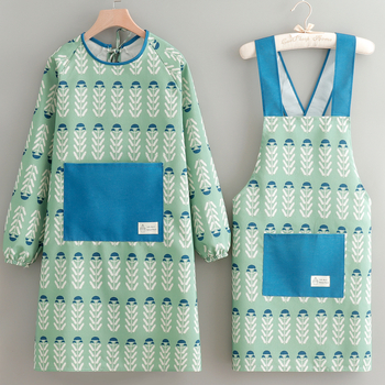 Pregača s rukavima, platnena, otporna na habanje, anti prljavština, japanski stil