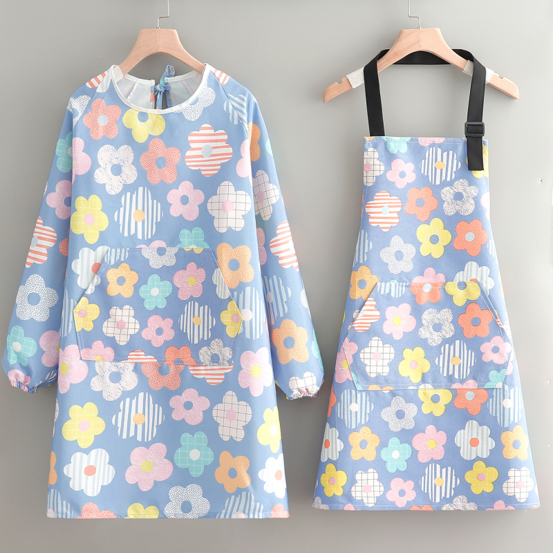 Pregača s rukavima, platnena, otporna na habanje, anti prljavština, japanski stil