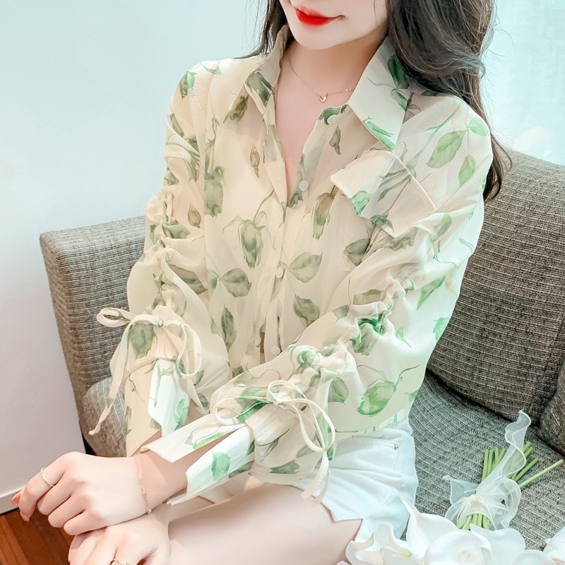 Női napvédő kardigán Ice Silk anyagból, laza szabású, hosszú ujjú, húzózsinórral, hossz 50–65 cm, tavasz 2024, chiffon/poliészter