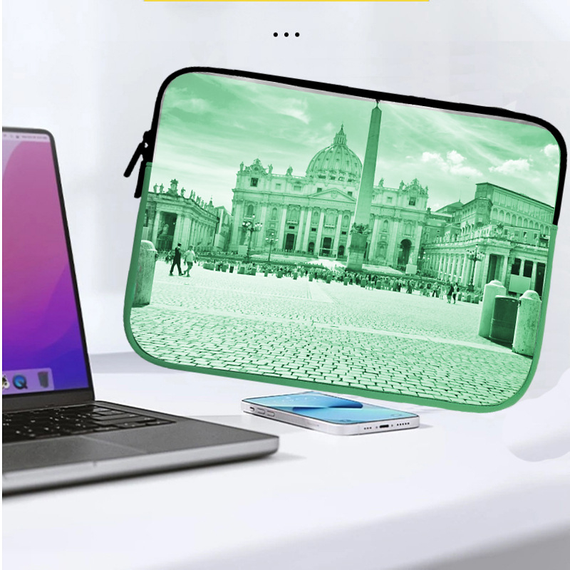 Torba za tablet i prijenosno računalo — diving cloth materijal, vodootporna, otporna na habanje, unutarnji džep za pohranu, unisex