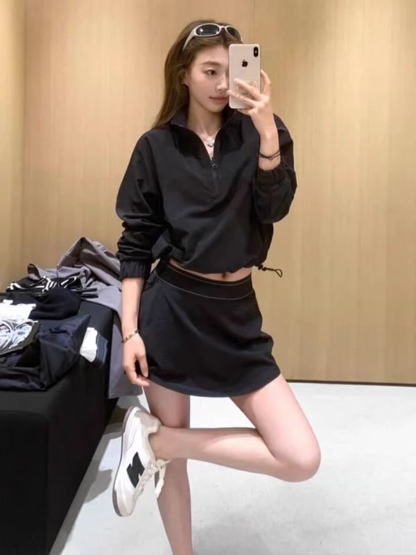 ALOGANT napvédő és szélálló dzseki, laza szabású, rövid fazonú, hosszú ujjú, UPF50+