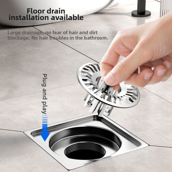 Φίλτρο αποχέτευσης – Πολυχρηστικό πλέγμα κατά του φράγματος για δάπεδο αποχέτευσης, νιπτήρα ρούχων και νιπτήρα; Υλικό ABS; Σύγχρονος μινιμαλιστικός σχεδιασμός