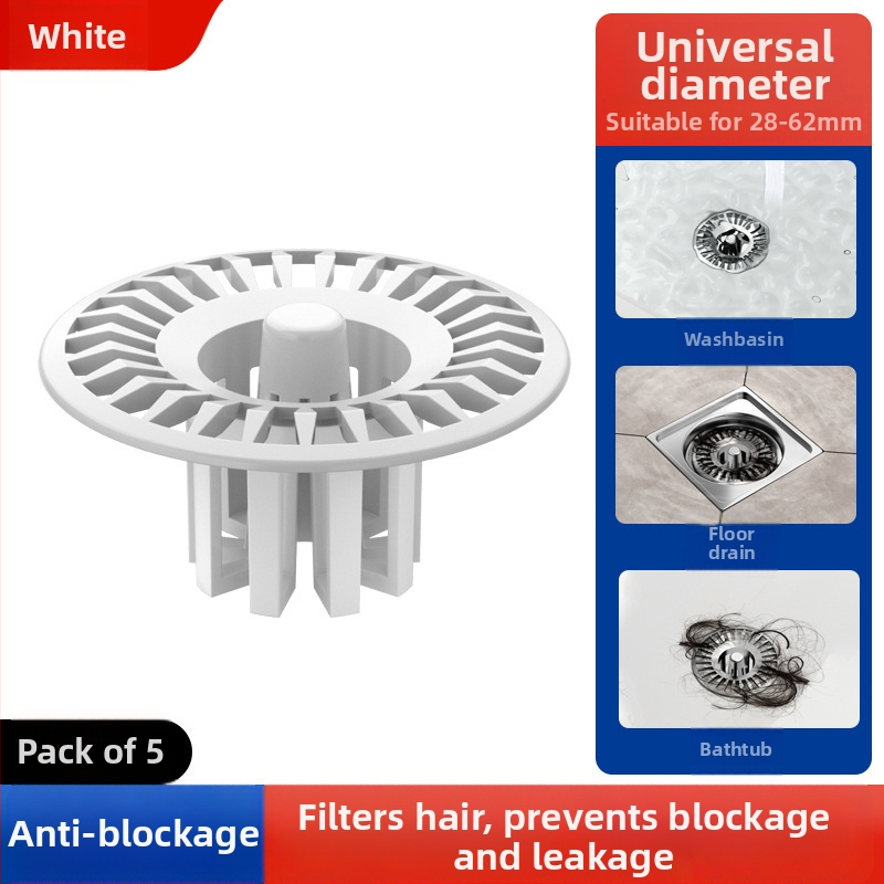 Φίλτρο αποχέτευσης – Πολυχρηστικό πλέγμα κατά του φράγματος για δάπεδο αποχέτευσης, νιπτήρα ρούχων και νιπτήρα; Υλικό ABS; Σύγχρονος μινιμαλιστικός σχεδιασμός