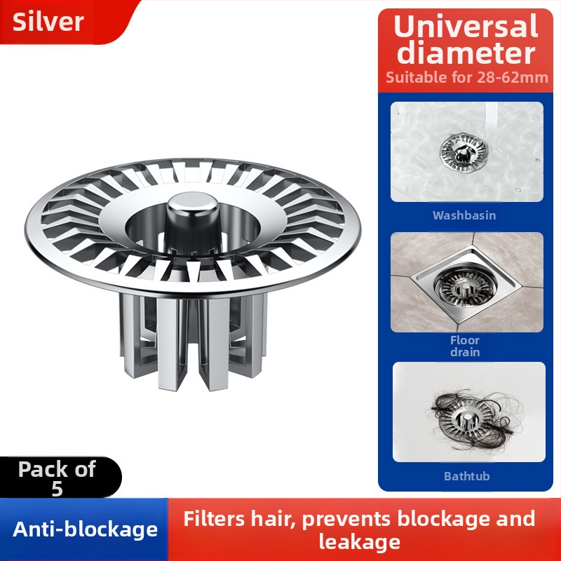 Φίλτρο αποχέτευσης – Πολυχρηστικό πλέγμα κατά του φράγματος για δάπεδο αποχέτευσης, νιπτήρα ρούχων και νιπτήρα; Υλικό ABS; Σύγχρονος μινιμαλιστικός σχεδιασμός