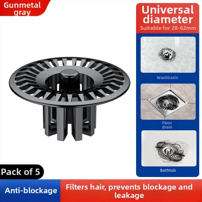 Φίλτρο αποχέτευσης – Πολυχρηστικό πλέγμα κατά του φράγματος για δάπεδο αποχέτευσης, νιπτήρα ρούχων και νιπτήρα; Υλικό ABS; Σύγχρονος μινιμαλιστικός σχεδιασμός