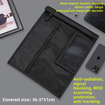 Carcasă magnetică Oxford pentru notebook și tabletă cu protecție a semnalelor – respirabilă, impermeabilă, rezistentă la uzură, anti-furt; Material: Oxford ecologic; Căptușeală: material de protecție nano; Brand Haoyu