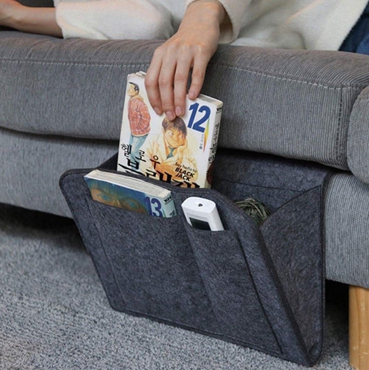 Sac suspendat de depozitare din fetru - pentru depozitare, în sufragerie, stil modern minimalist