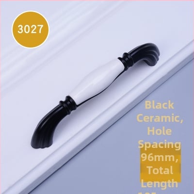 Mâner ceramic pentru ușa de dulap, model 3030, stil modern minimalist