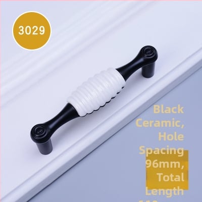 Mâner ceramic pentru ușa de dulap, model 3030, stil modern minimalist