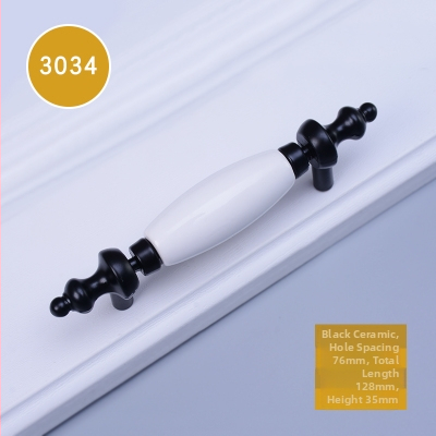 Mâner ceramic pentru ușa de dulap, model 3030, stil modern minimalist