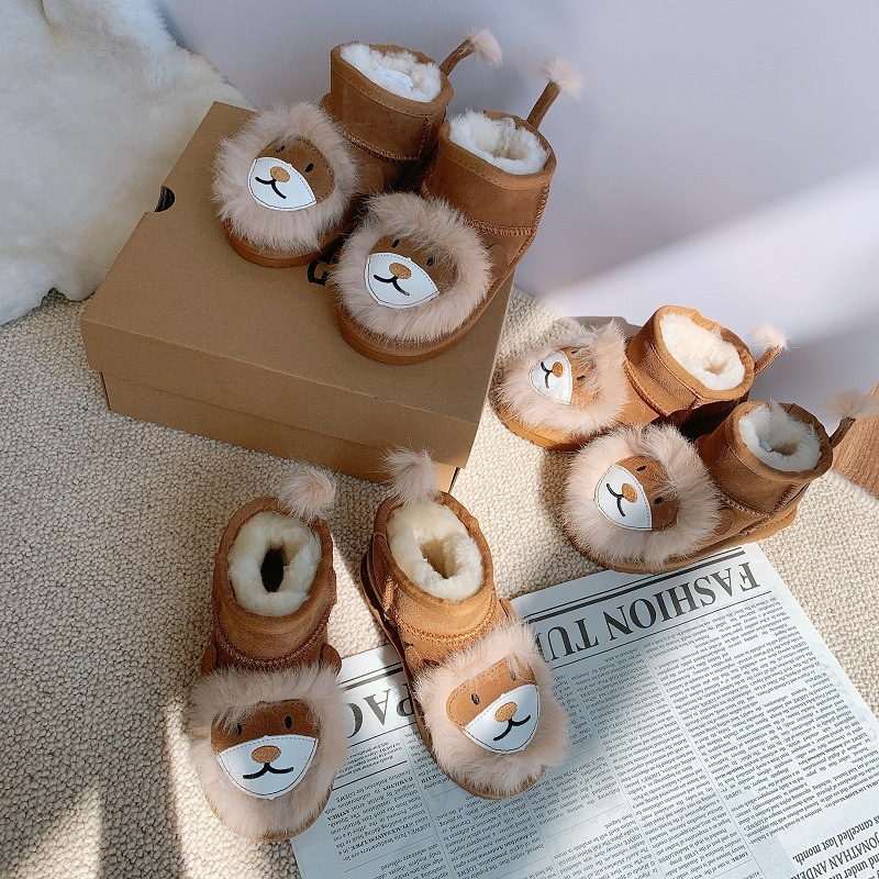 IUGGI unisex zimske gležnjače, gornji dio teleće kože, podstava ovčje vune