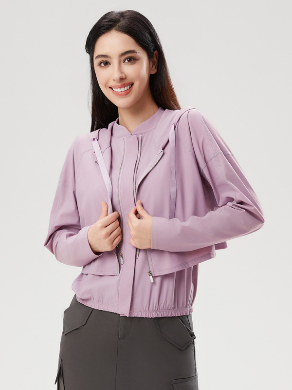 Vanjska windbreaker jakna, dizajn tri u jedan, s kapuljačom, najlon materijal, UPF50+ UV zaštita, prozračna