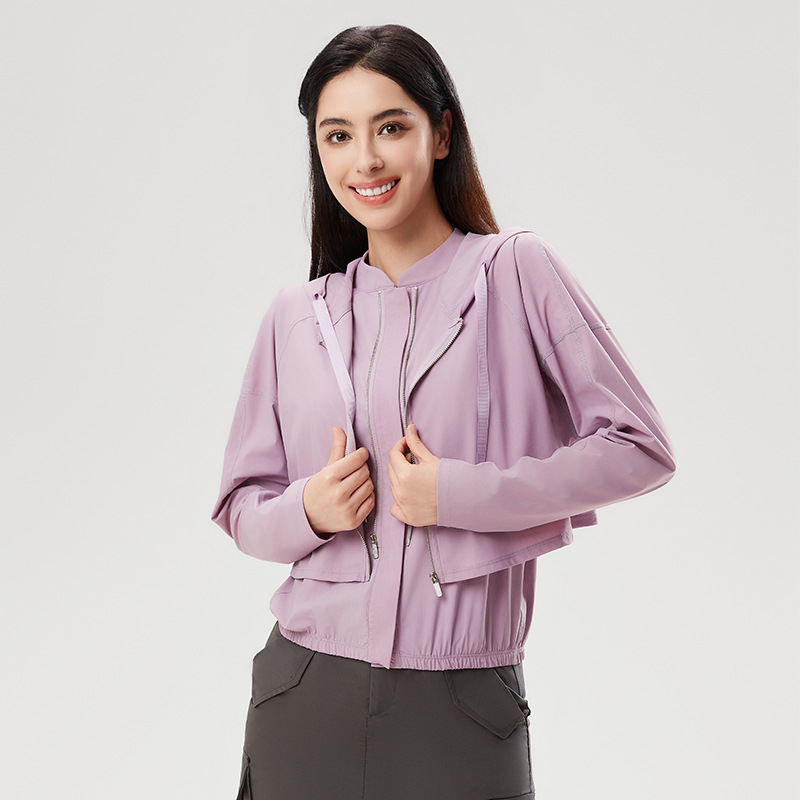 Vanjska windbreaker jakna, dizajn tri u jedan, s kapuljačom, najlon materijal, UPF50+ UV zaštita, prozračna
