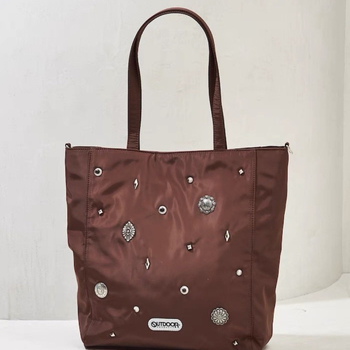 Geantă Tote, stil Cross-border Trend, material Oxford, buzunar pentru telefon și buzunar cu fermoar, închidere magnetică