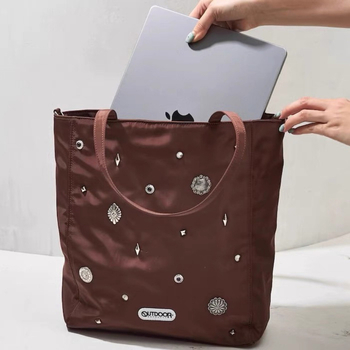 Geantă Tote, stil Cross-border Trend, material Oxford, buzunar pentru telefon și buzunar cu fermoar, închidere magnetică