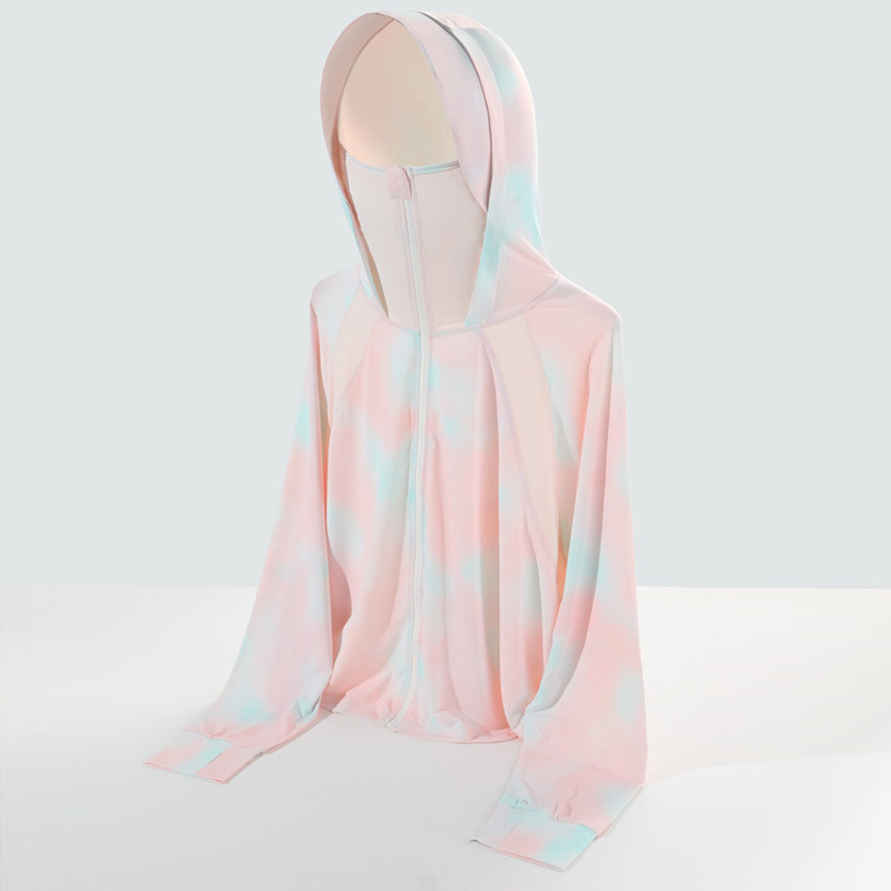 Gradientno jakna za biciklizam s UV zaštitom, prozračna ice silk tkanina za ljeto