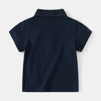 Muška polo majica s prints na ovratniku, crtani lav, pamuk pique, ljeto, djeca 3–8 godina