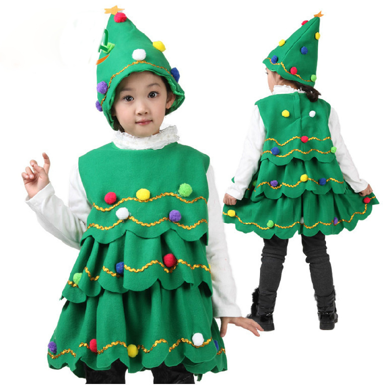 Kostim božićnog drveta za odrasle i djecu — mješavina poliestera, 80% poliester, za dob do 17 godina, jesen 2022