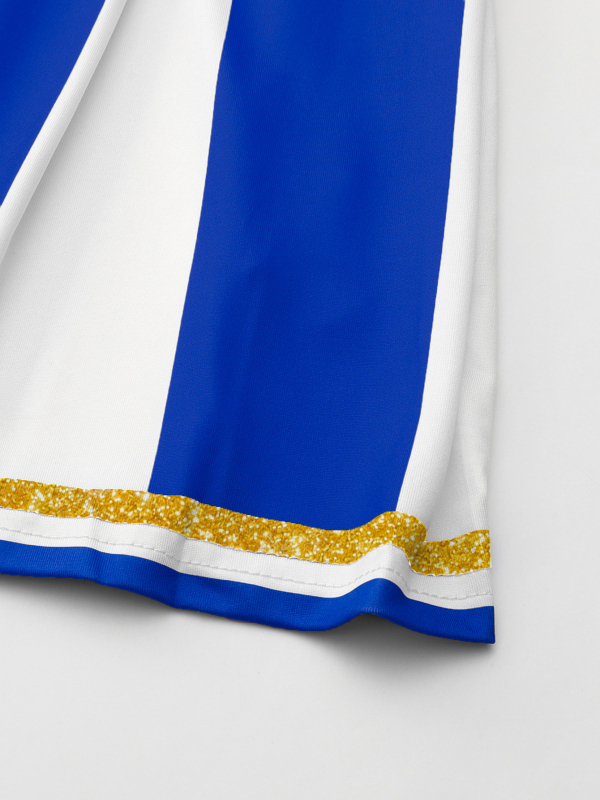 Vesice Ženski set za cheerleading, Materijal Milk Silk, Scenska izvedba, Proljeće 2025, Uzrast 18–24