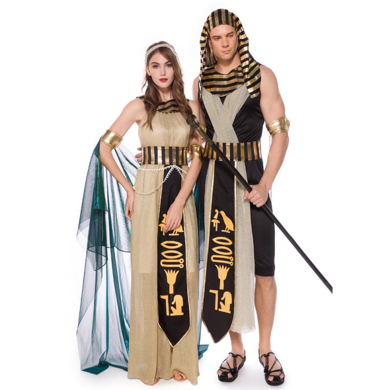 Cosplay kostim: Egipatska faraonska kraljica i drevni rimski princ/princeza; Tkanina: pamuk-mješavina; Glavni sastav: poliester 85%, klorirano vlakno 5%; Scensko odijelo; Uzrast 18–24; Proljeće 2025