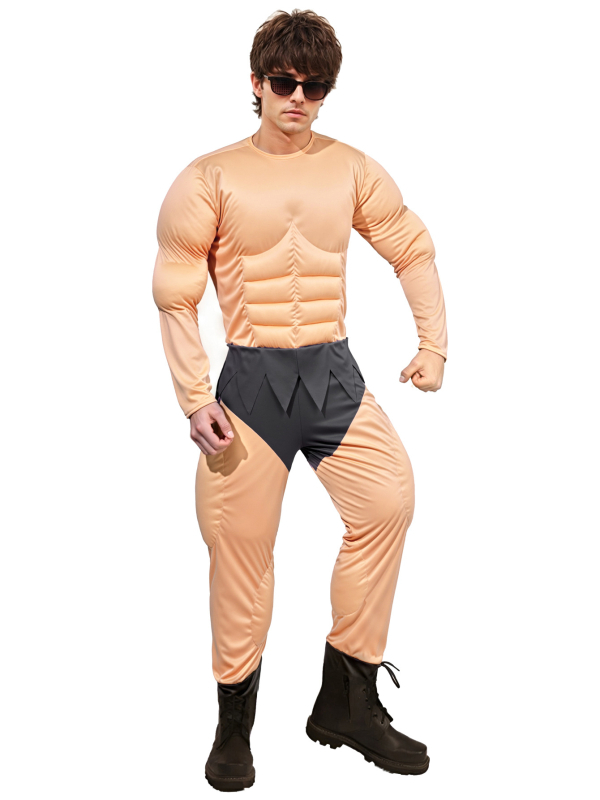 Cosplay majica s mišićima - poliester, muški model, zimsko izdanje 2023, za uzrast ispod 17 godina, s etiketom ovratnika