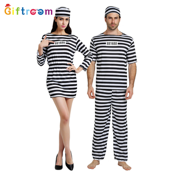 Halloween kostim zatvorenika za scensku izvedbu – unisex kostim za parove